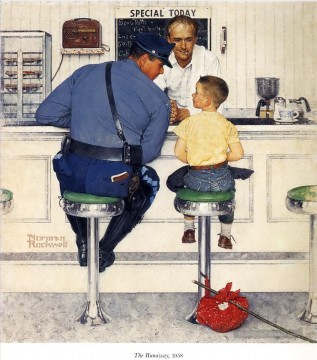 El fugitivo 1958 Norman Rockwell Pinturas al óleo